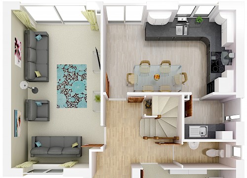 3D and 2D Floor Plans